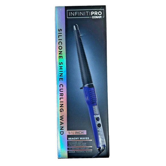 Infiniti Pro Conair CD229N Silicone Shine Curling Wand 1 1/2" Beachy Waves